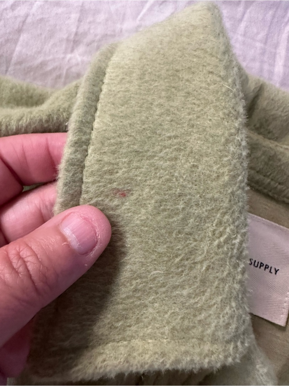 Thread & Supply Light Green Button-Up Jacket - Picture 4 of 6